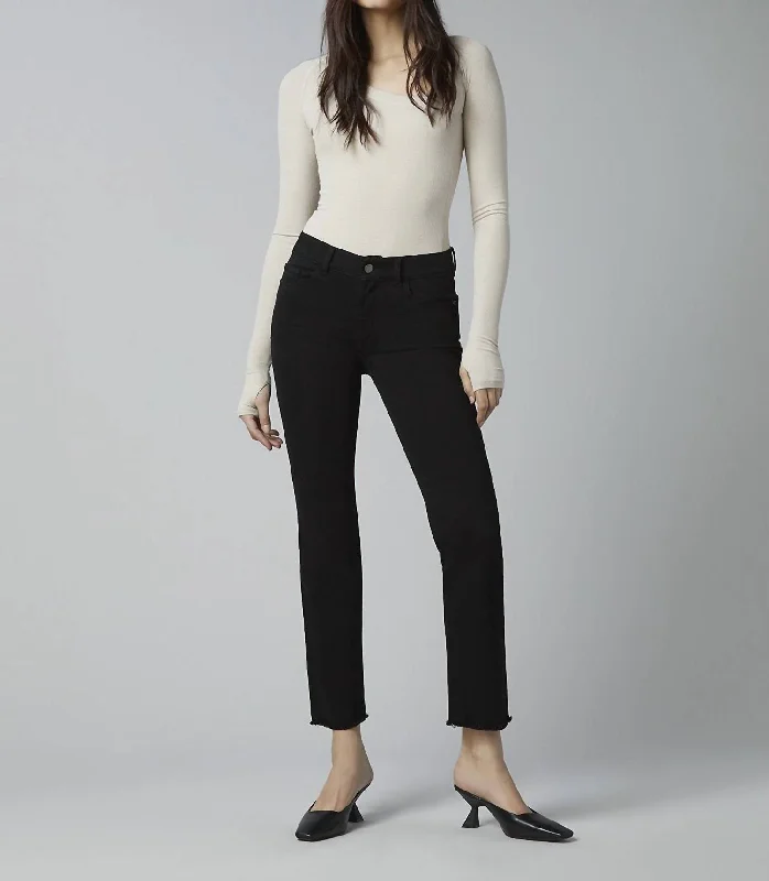 Today’s Special Mara Straight Ankle Jeans In Black