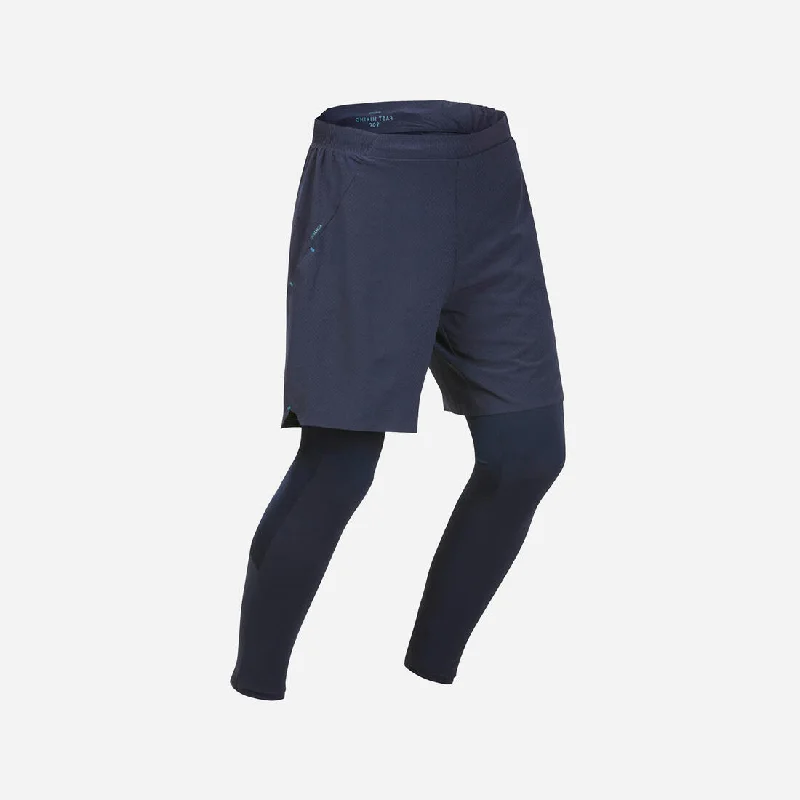 Major Savings Men’s Ultra-lightweight Short Rapid Hiking Leggings FH900 - Blue