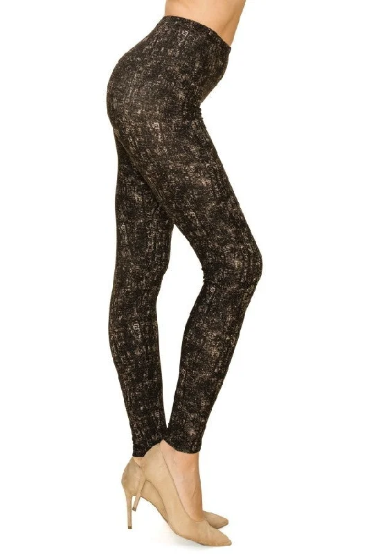 Extra Savings Multi Print, Full Length, High Waisted Leggings In A Fitted Style With An Elastic Waistband