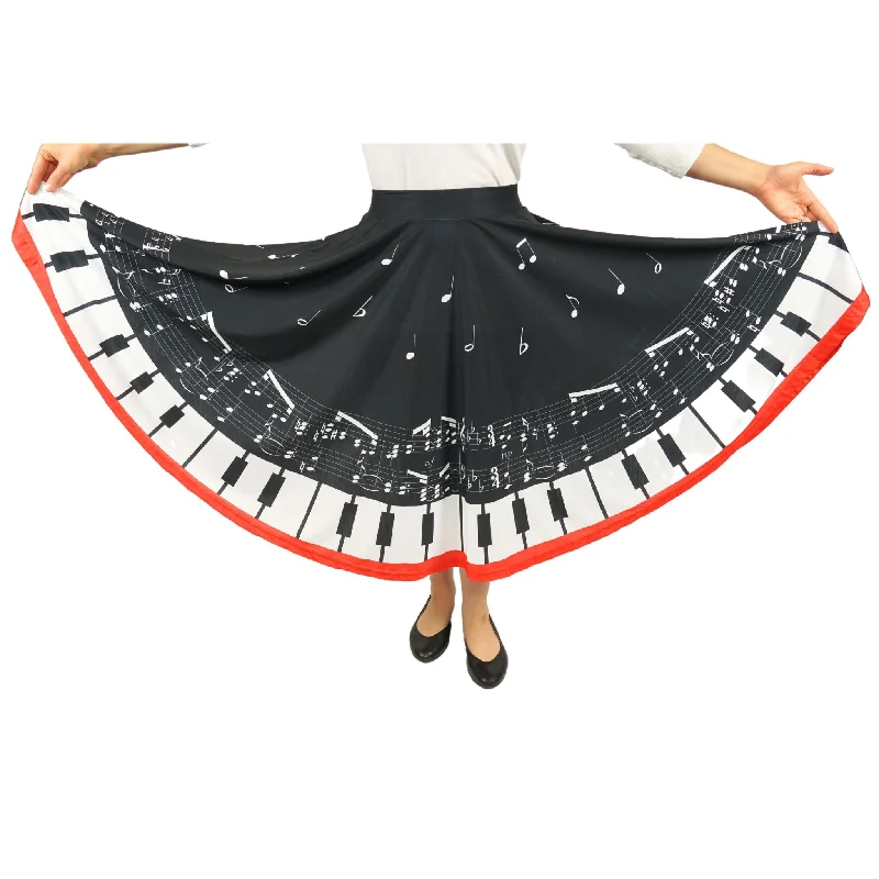 Flash Sale Piano Keys Twirl Skirt [FINAL SALE]