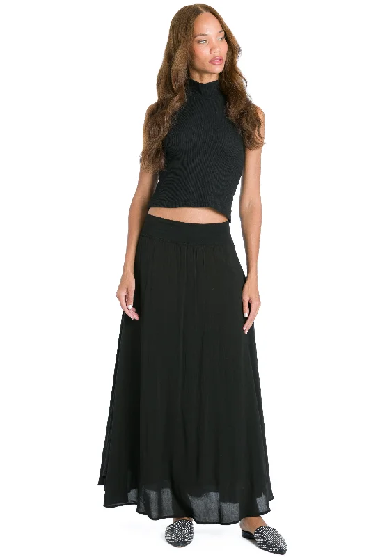 Super Bargain Pull-On Double Layered Maxi Skirt