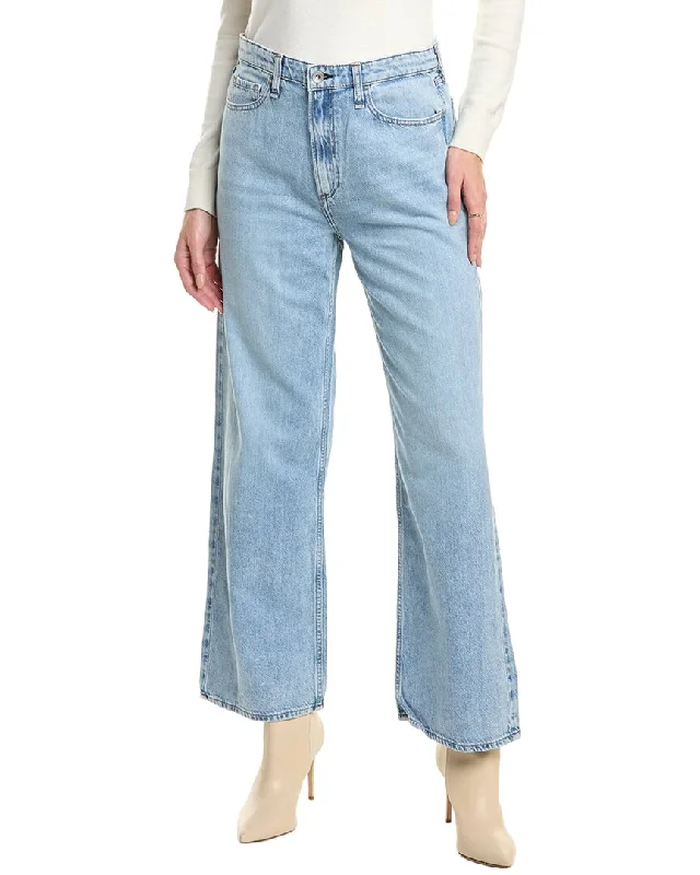 Act Now rag & bone Lori Light Acid Wash Wide Leg Jean