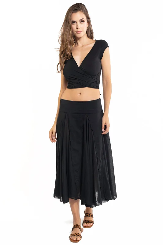Customer Appreciation Sale Rolldown Diamond Voile Skirt