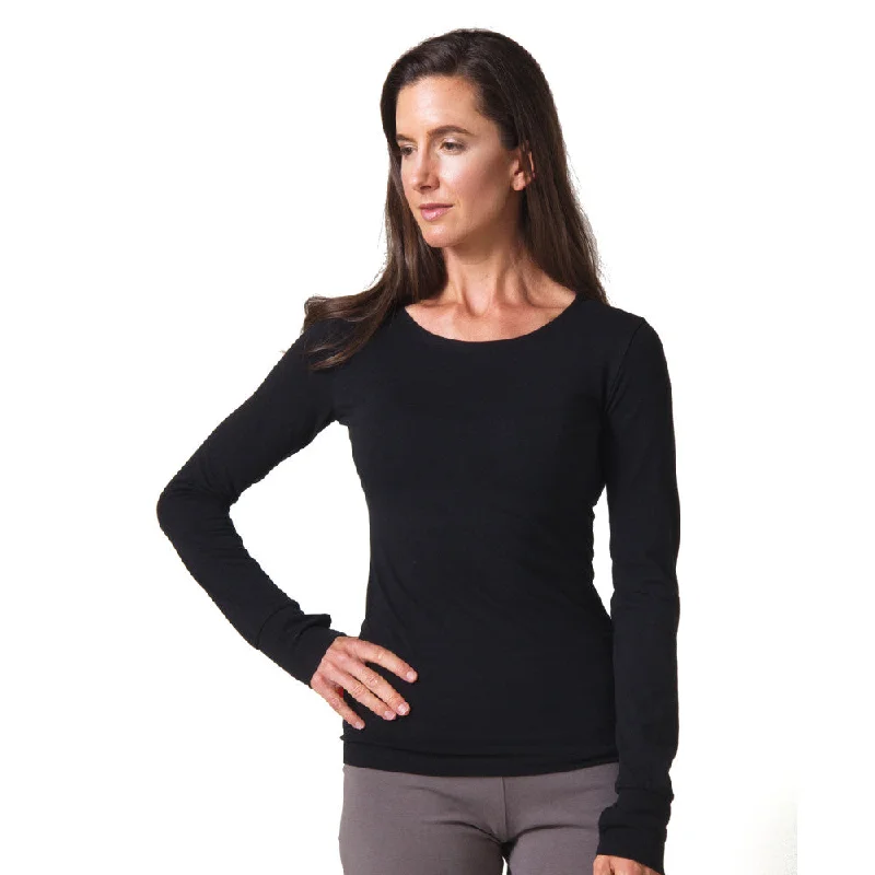 Fantastic Offers Strength Bamboo Long Sleeve T-shirt - Black