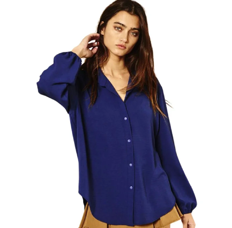 Simple & Stylish Button Down Blouse Made in USA