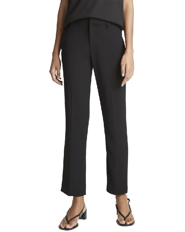 Vince Crepe Tailored Straight Leg Pant