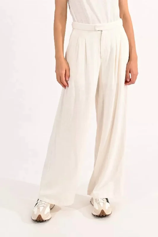 Special Savings Wide Leg Pants In Off White