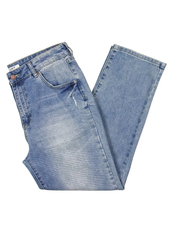 Online Specials Womens Denim Ankle Straight Leg Jeans