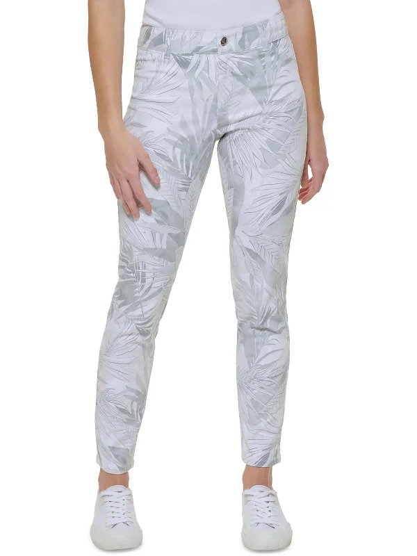 Early Bird Discount Womens High Rise Printed Straight Leg Pants