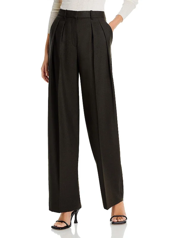 Exclusive Deal Womens Pleated Wool Dress Pants