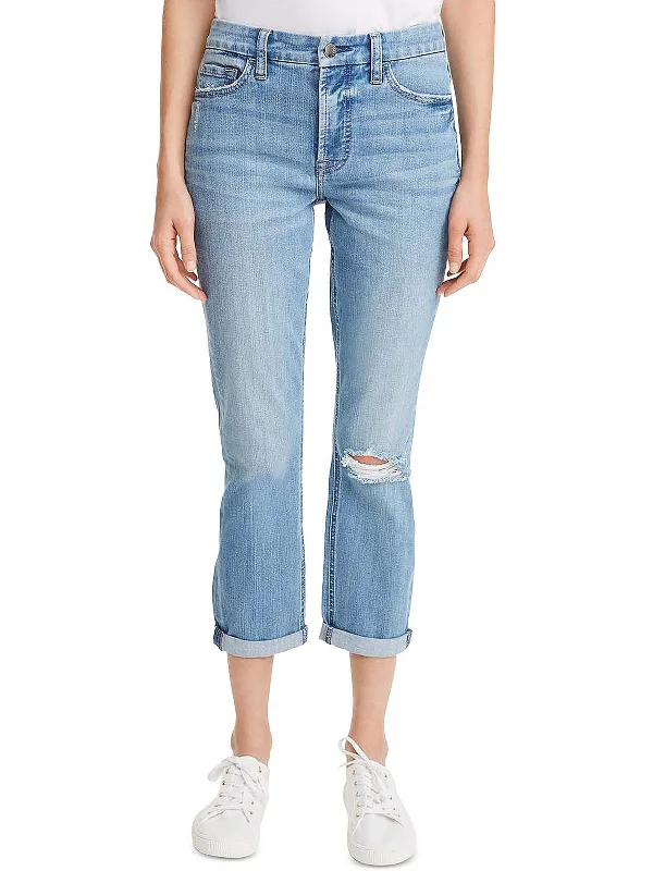 Overstock Womens Slimming High Rise Boyfriend Jeans