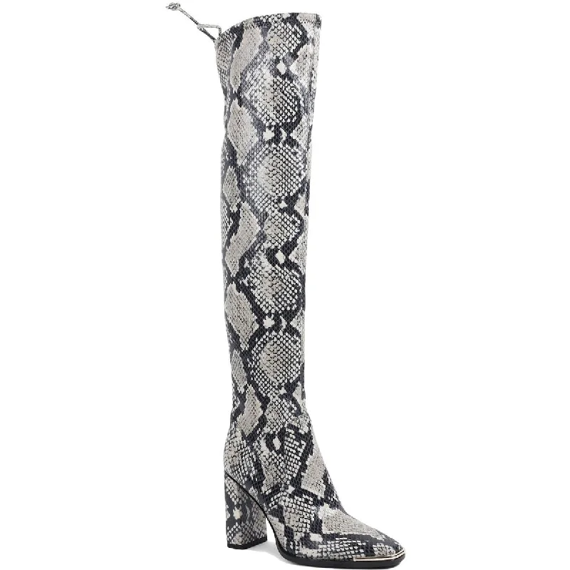 Limited Availability BCBGeneration Women's Abanna Square Toe Thigh High Block Heel Boots Limited Availability BCBGeneration Women's Abanna Square Toe Thigh High Block Heel Boots