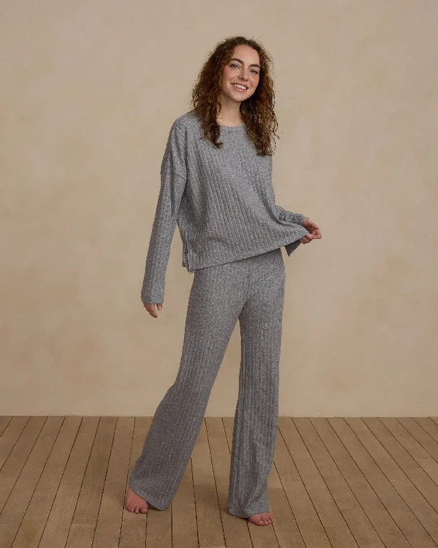 Savings Galore Cozy Rib Knit Set | Dusty Blue