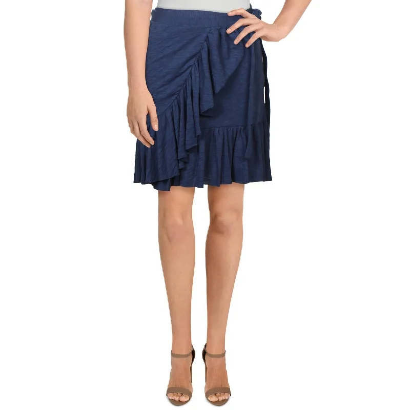Price Blitz Goldie Womens Side Tie Slub Wrap Skirt