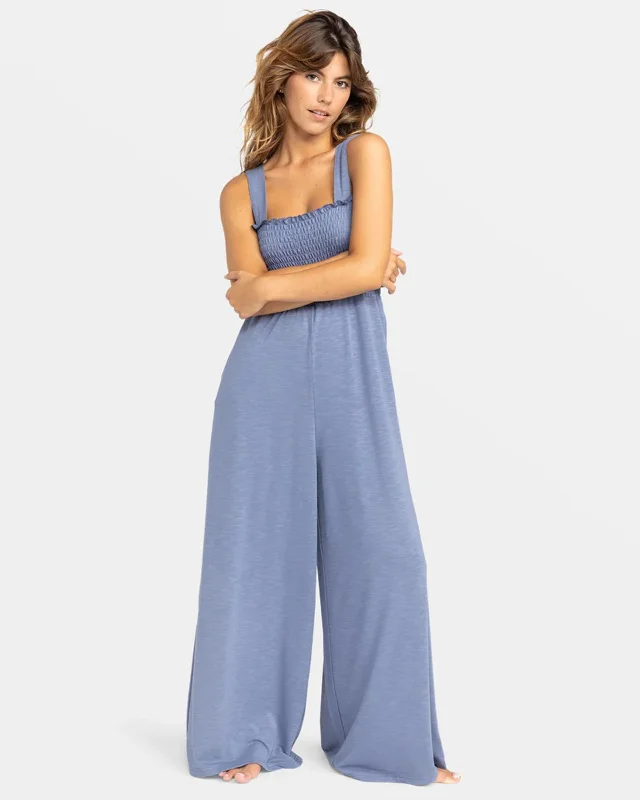Lowest Price Just Passing By Smocked Jumpsuit