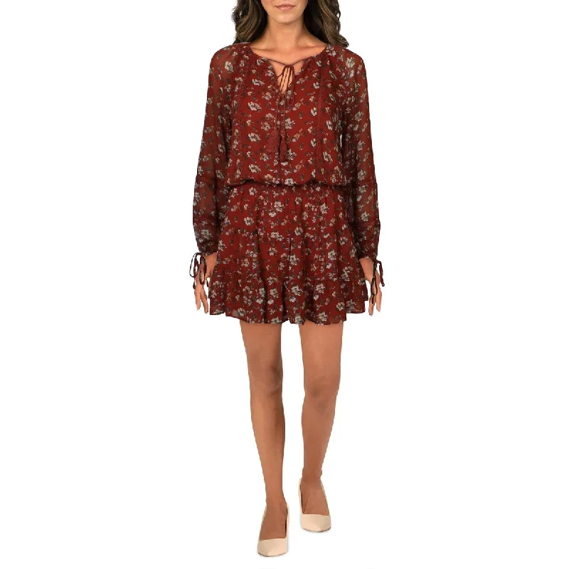 Sneak Peek Sale Lost + Wander Le Marais Women's Floral Print Blouson Tie Sleeve Mini Dress Sneak Peek Sale Lost + Wander Le Marais Women's Floral Print Blouson Tie Sleeve Mini Dress