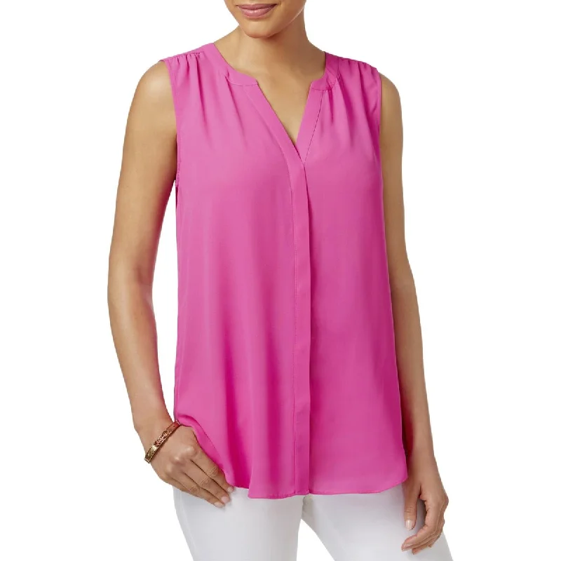 Special Offer NYDJ Womens Pleated Button Down Blouse