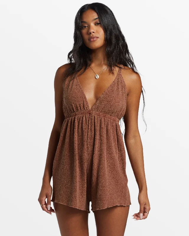 Major Savings On Vacay Romper Cover Up - Toasted Coconut