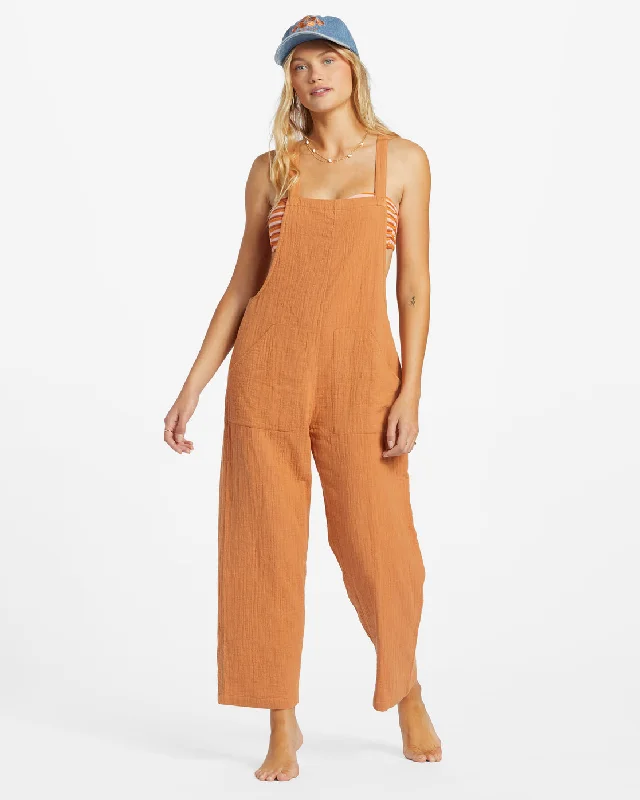 Can't Miss Pacific Time Jumpsuit - Toffee