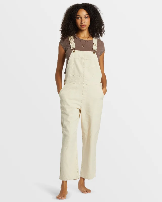 New Markdowns Sand Canyon Denim Overalls - White Cap