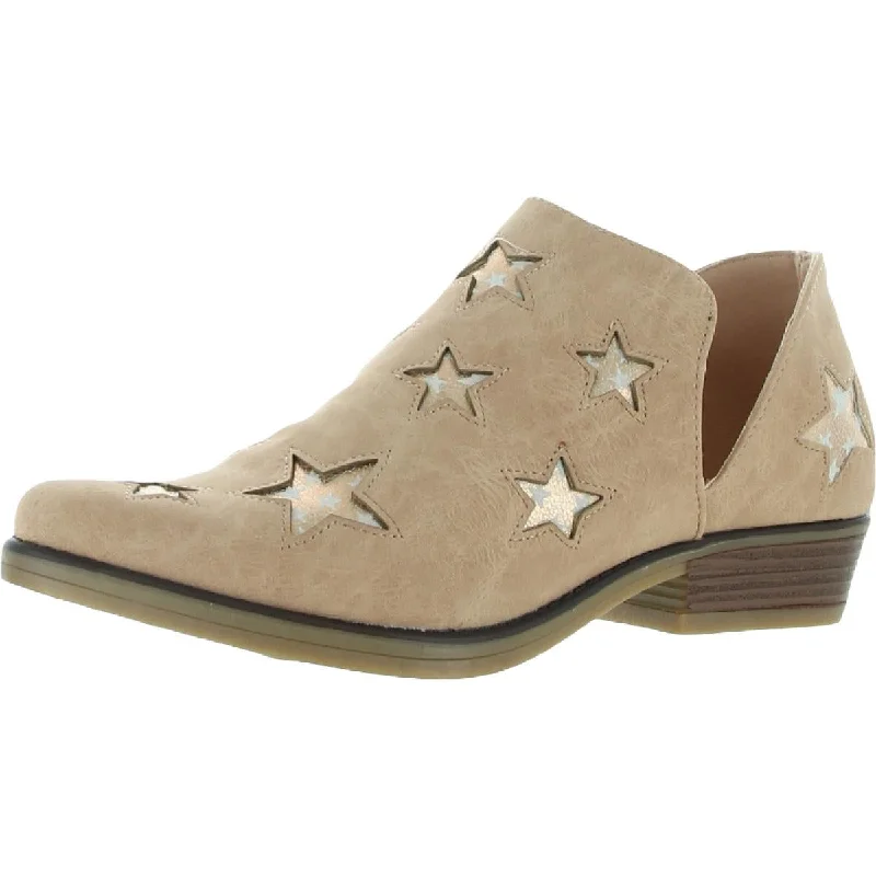 Fantastic Offers Seven7 Womens Austin Faux Leather Slip On Shooties