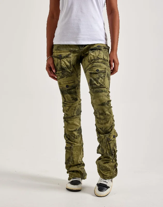 Smoke Rise High-Rise Stacked Cargo Pants