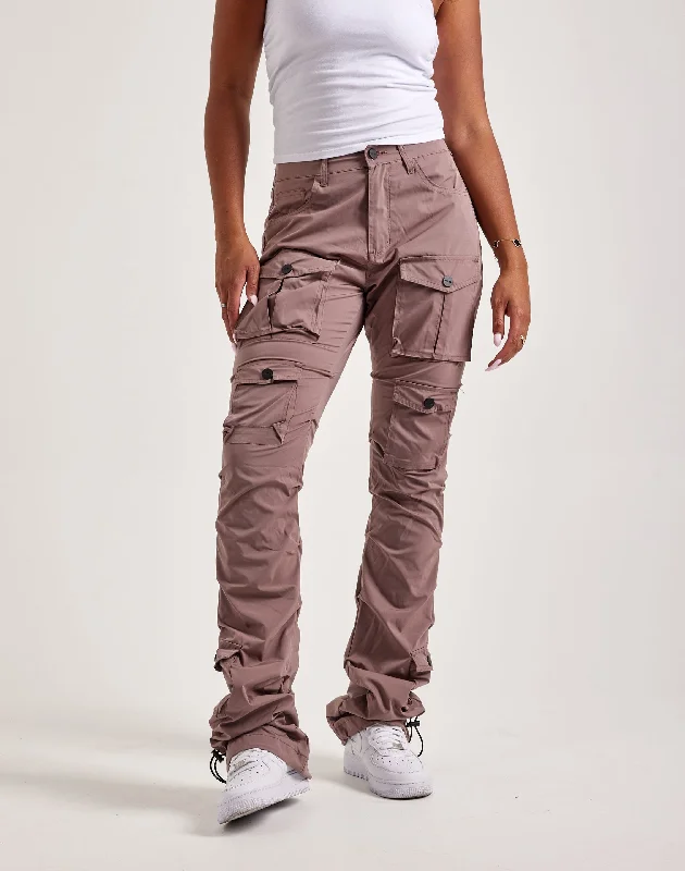 Smoke Rise Stacked Nylon Cargo Pants