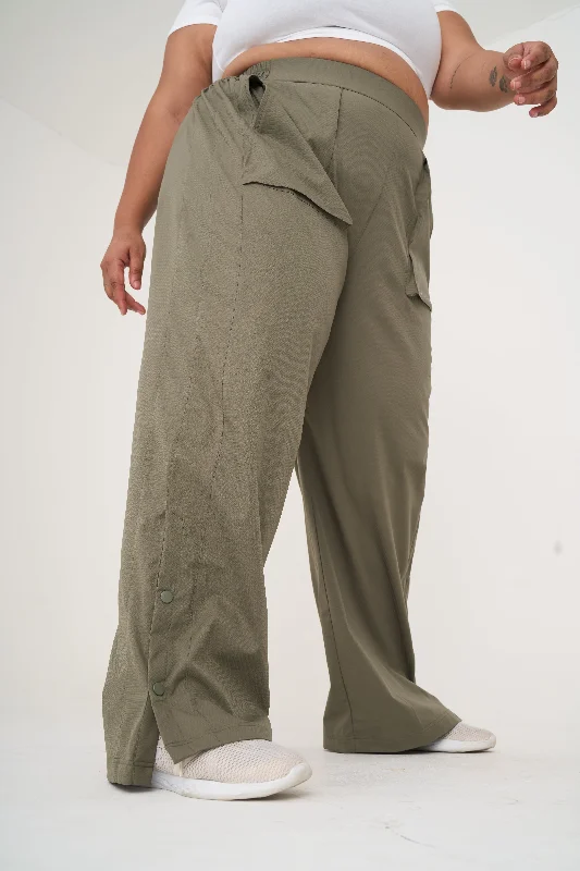 Clearance Event Trekkie Parachute Pants: Olive