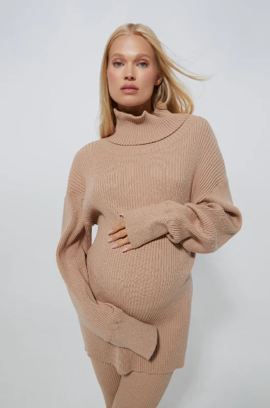 Cozy Knit Oversized Turtleneck Sweater