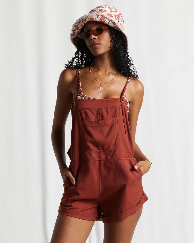 Extra Savings Wild Pursuit Romper - Deep Sienna