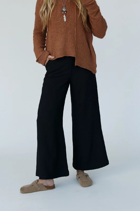 World Traveler Wide Leg Pant - Black