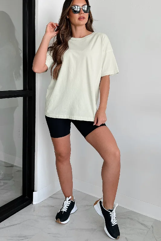 Shop and Save Alaric Reverse Stitch Oversize T-Shirt (Digital Mist)