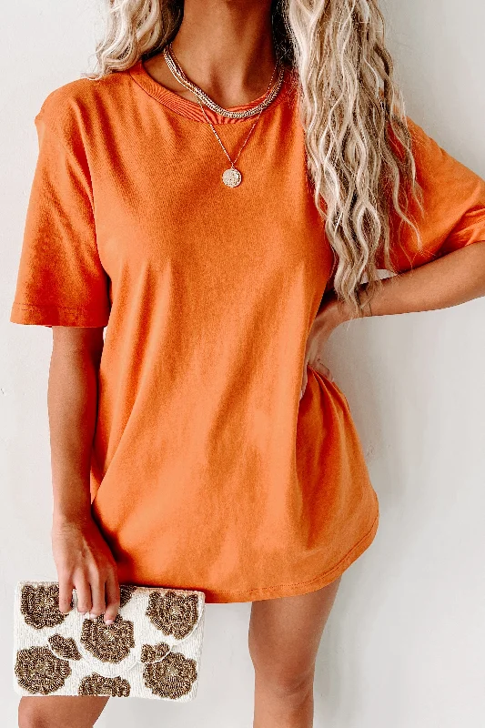 Basic Short Sleeve T-Shirt (Orange)