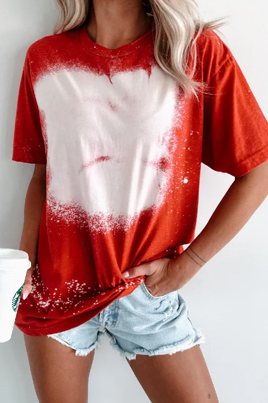 Limited Availability Bleached T-Shirt (Red)