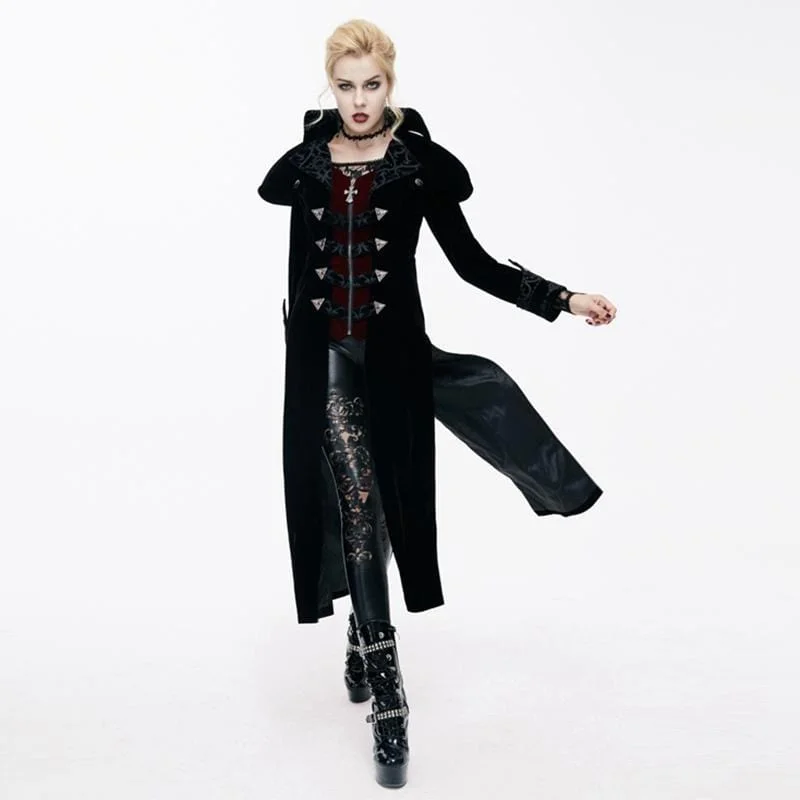 Buy More, Save More Women's Goth Velvet Tail Coat