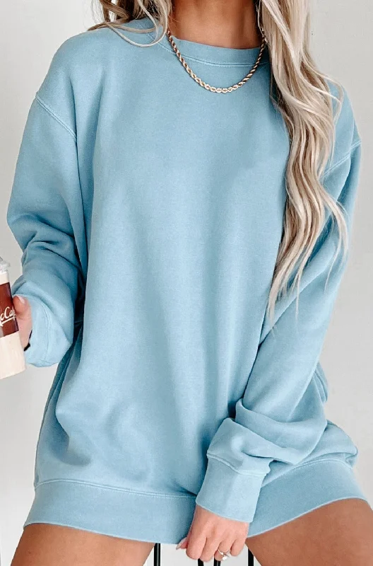 Discount Days Lightweight Crewneck Pullover (Light Blue)