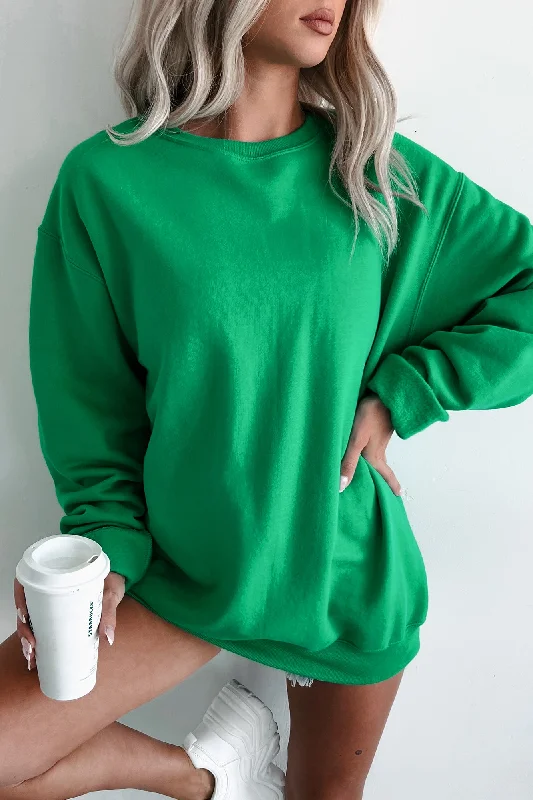 Price Rollback Lightweight Crewneck Sweatshirt (Kelly)