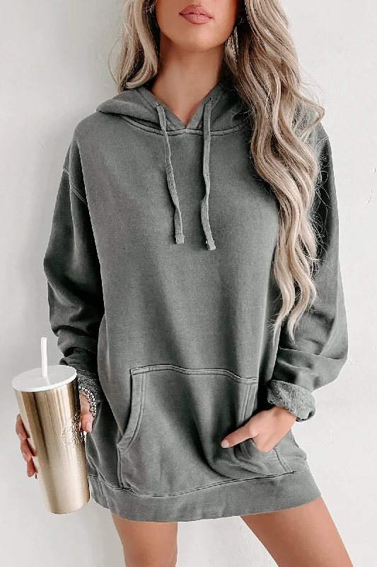 Lowest Price Lightweight Vintage Wash Hoodie (Black)