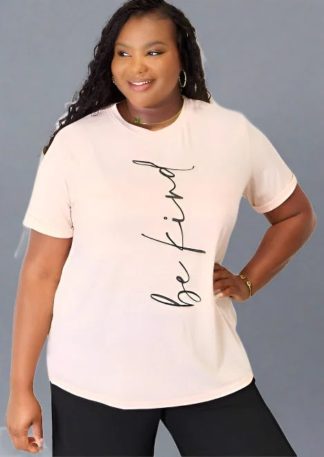 Holiday Sale Be Kind Round Neck Graphic T-Shirt