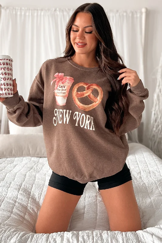 Closeout New York Necessities Graphic Sweatshirt (Coffee)