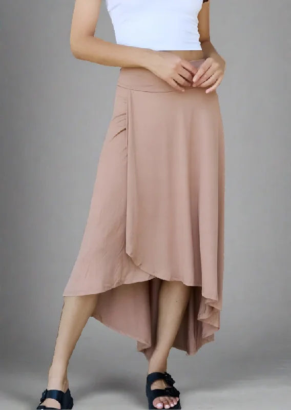 Savings Spectacular Ninexis First Choice High Waisted Flare Maxi Skirt in Camel