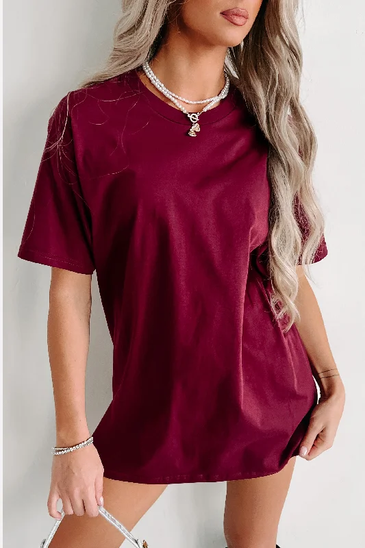 Best Bargains Short Sleeve T-Shirt (Maroon)