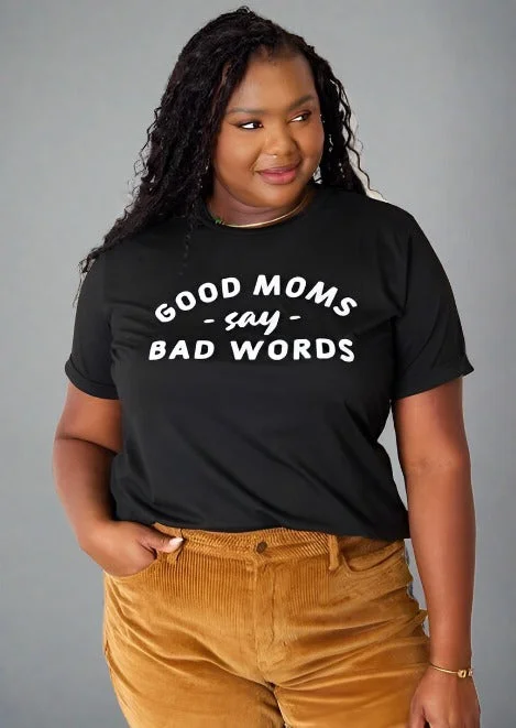 Massive Deals Simply Love "GOOD MOMS SAY BAD WORDS" Graphic T-Shirt