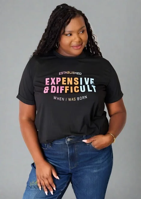 Savings Galore Simply Love Slogan Graphic Cuffed Sleeve T-Shirt