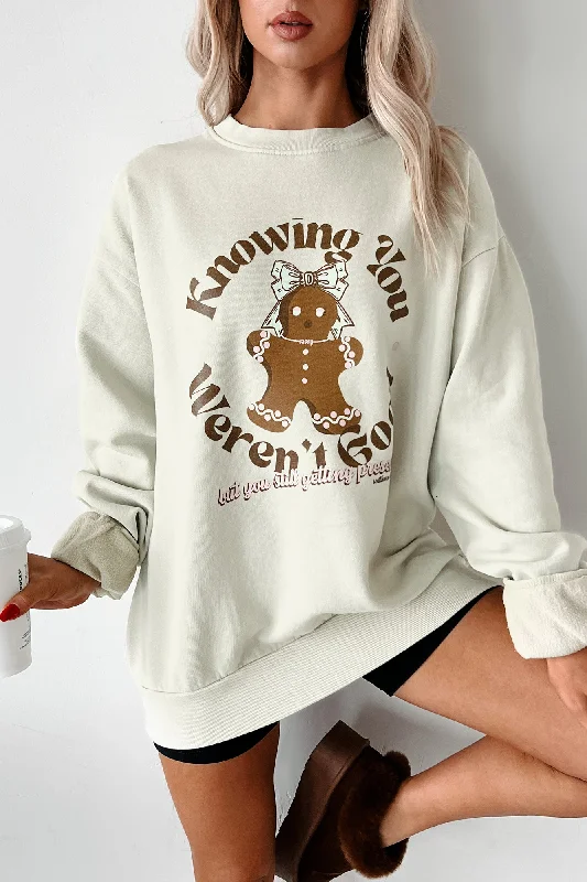 New Deals "Still Getting Presents" Graphic Sweatshirt (Pale Sage)