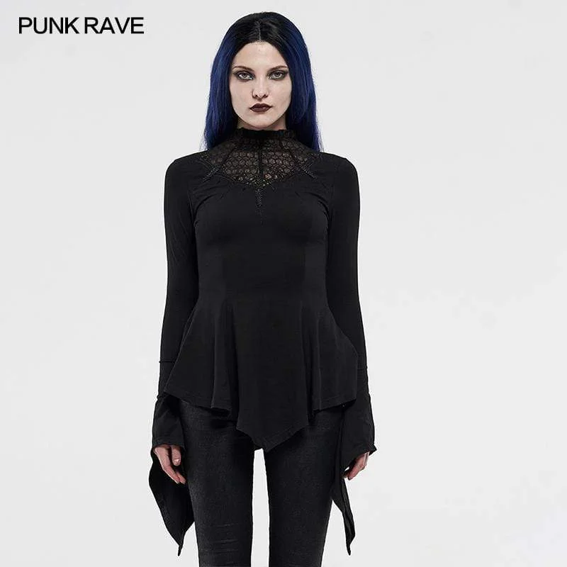 Price Drop Women's Gothic Embroidered Pattern Long Sleeved Shirts
