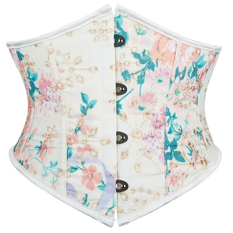 Women's Gothic Floral Printed Underbust Corset