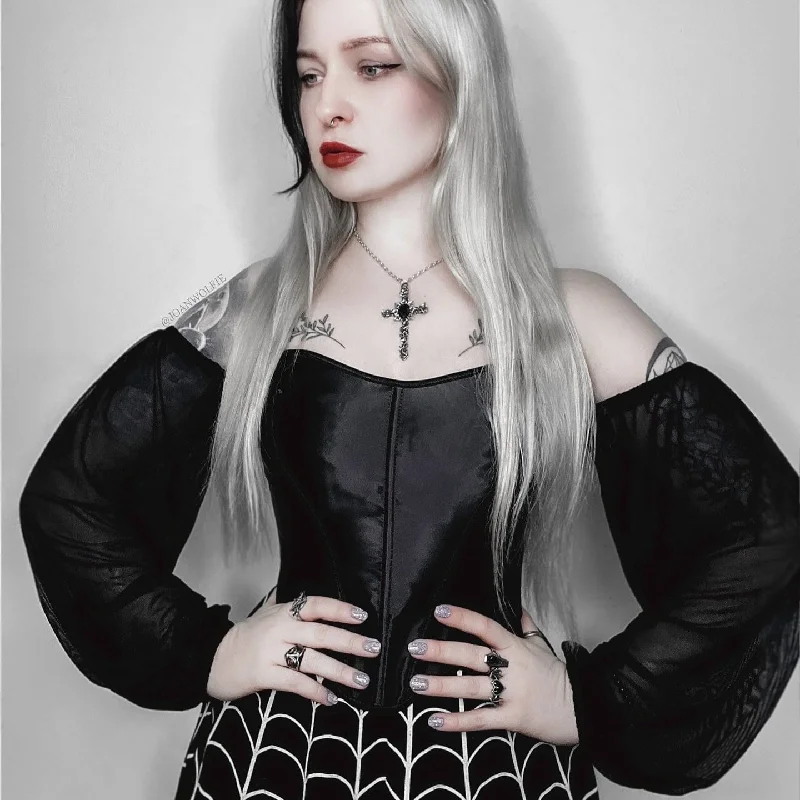 Price Cut Women's Gothic Off-the-shoulder Lace-up Overbust Corset