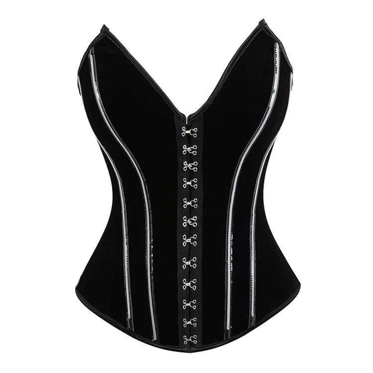 Act Now Women's Gothic Velet Overbust Corsets