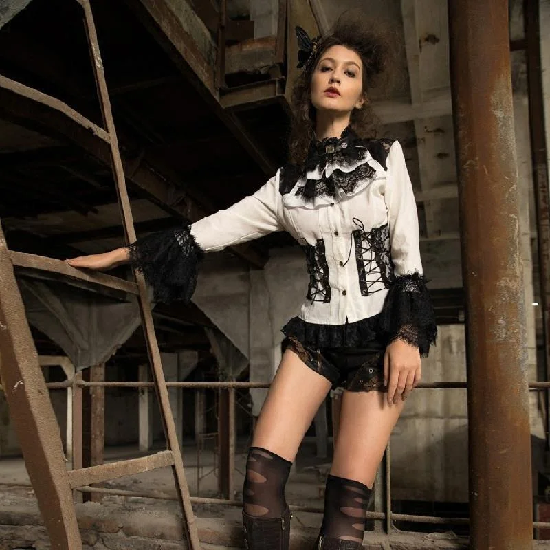Sale Event Women's Highly Detailed Steampunk Short Top